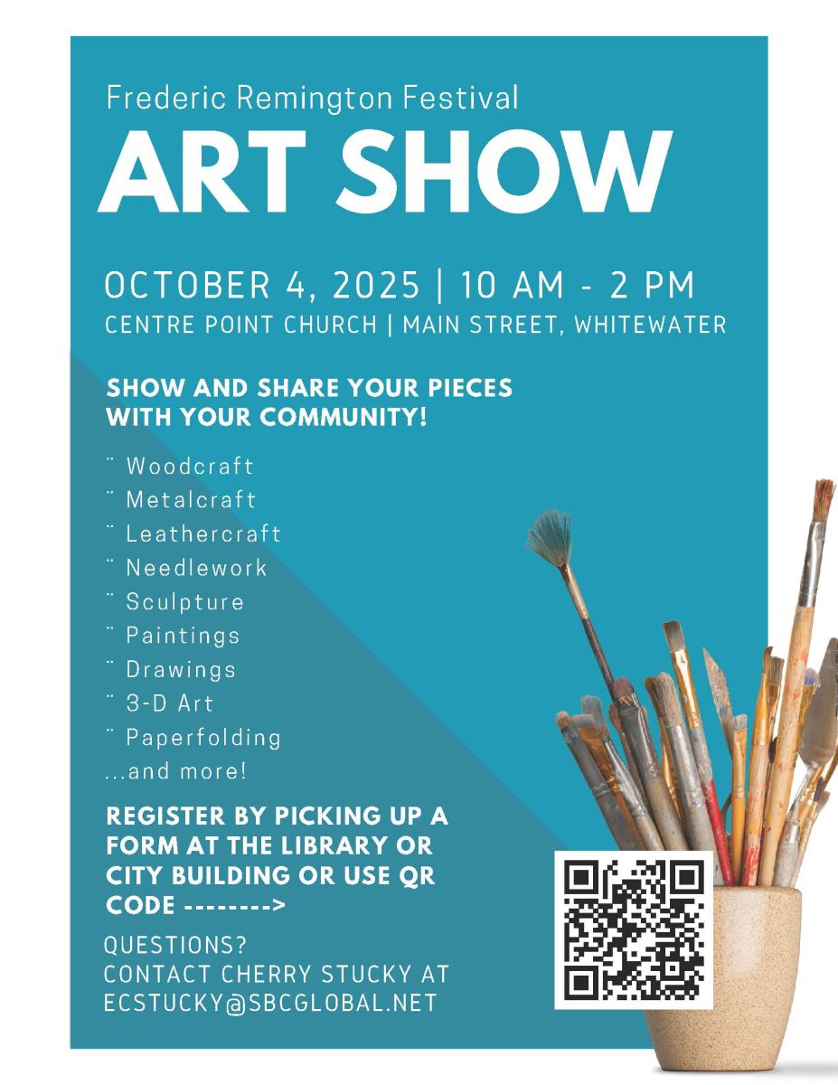 Poster for the Art Show at the Fred Fest