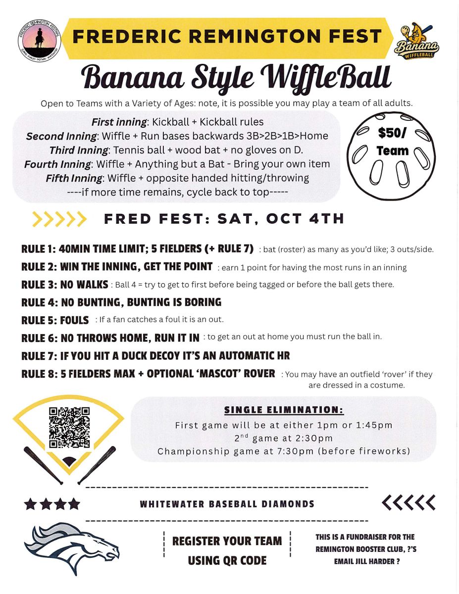 poster for the new Banana Wiffleball event at Fred Fest