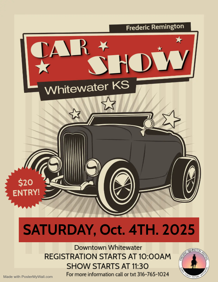 Car show poster for Fred Fest