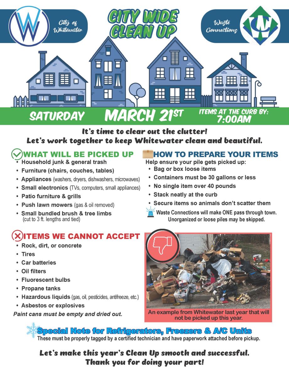 March 21st, have it on the curb before 7am