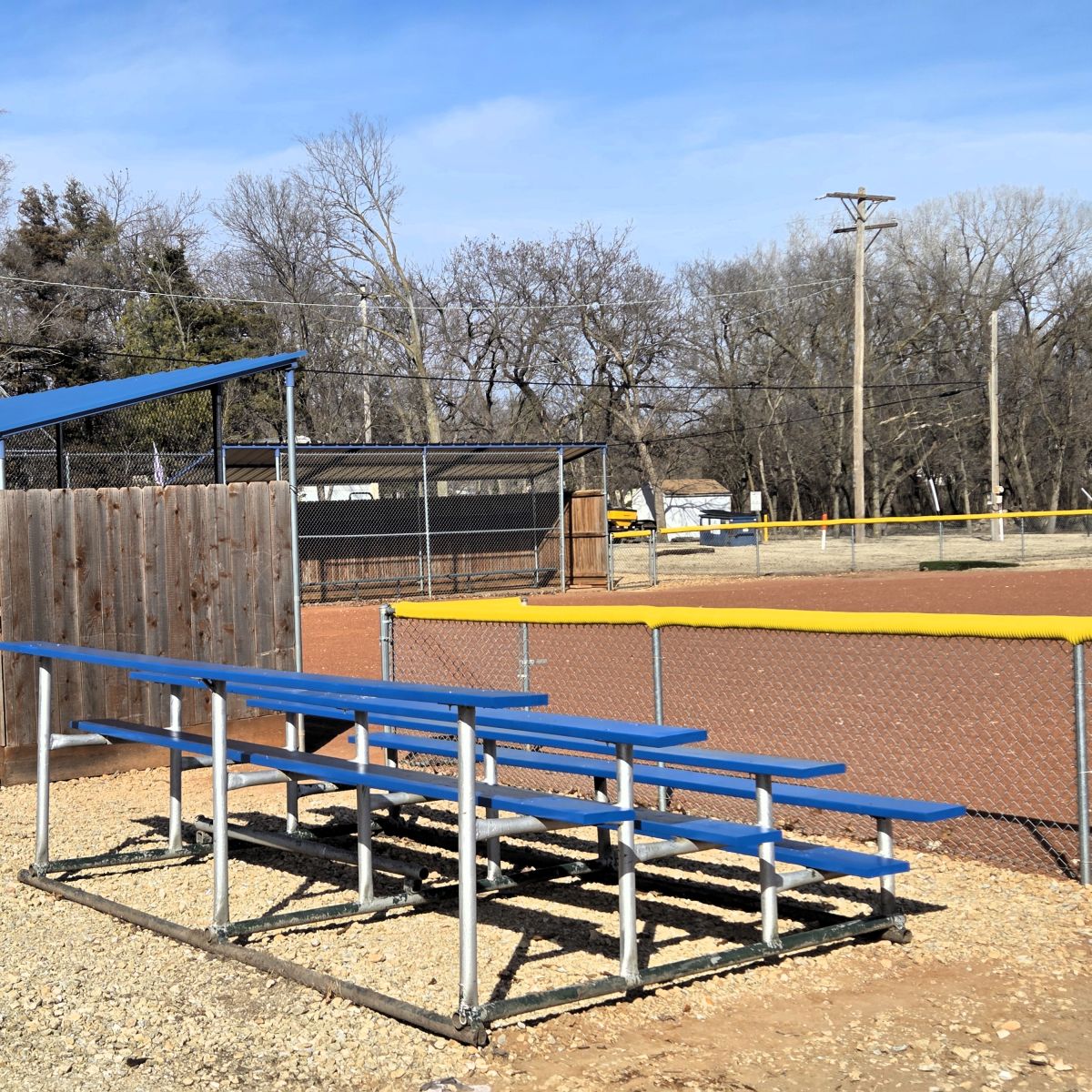 Refurbished Bleachers at Softball field