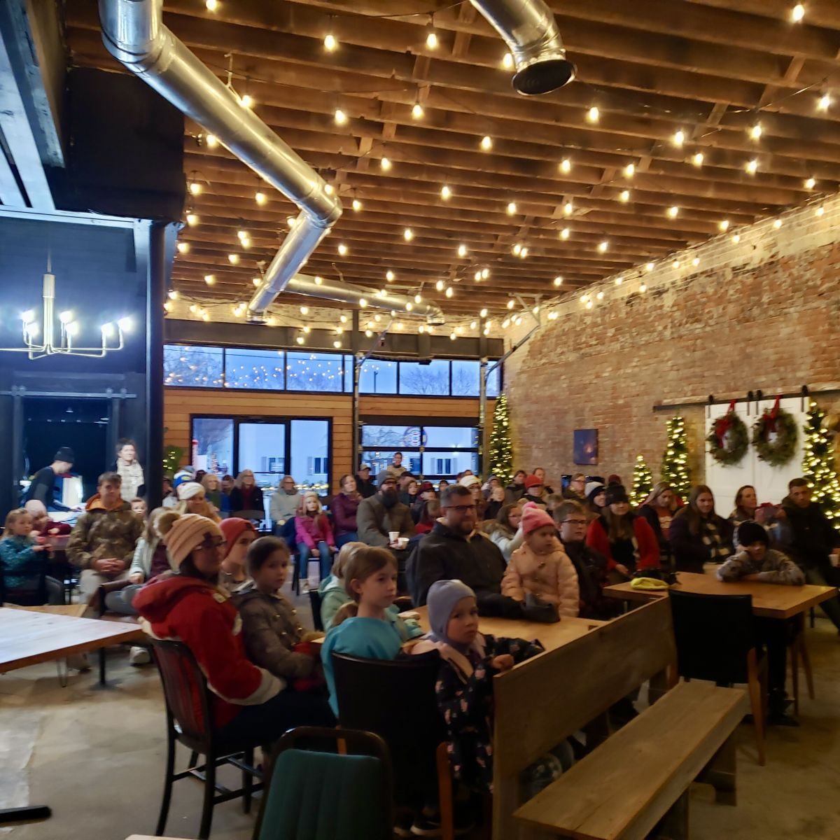 201 was filled with folks taking part in the events