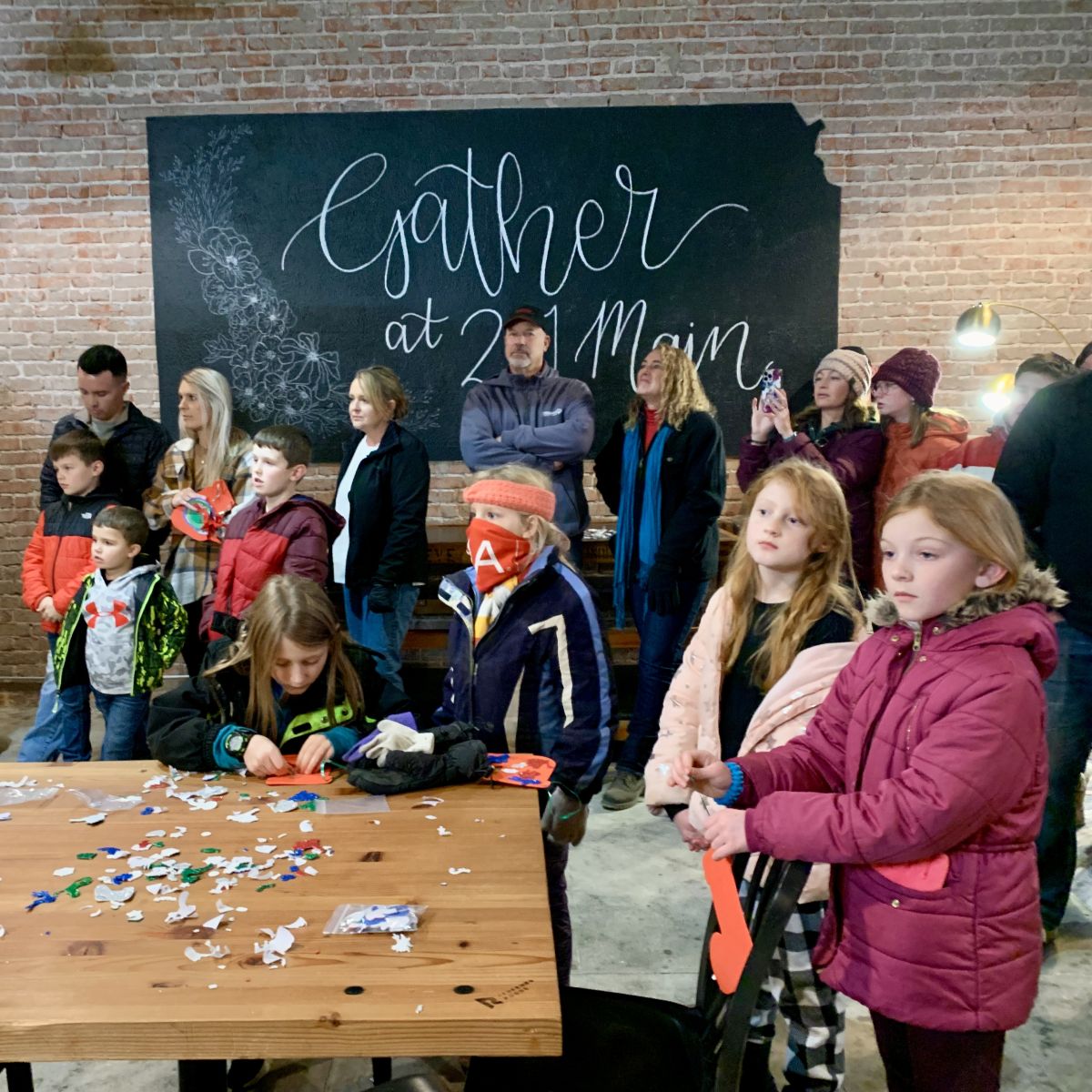 201 was filled with folks taking part in the events