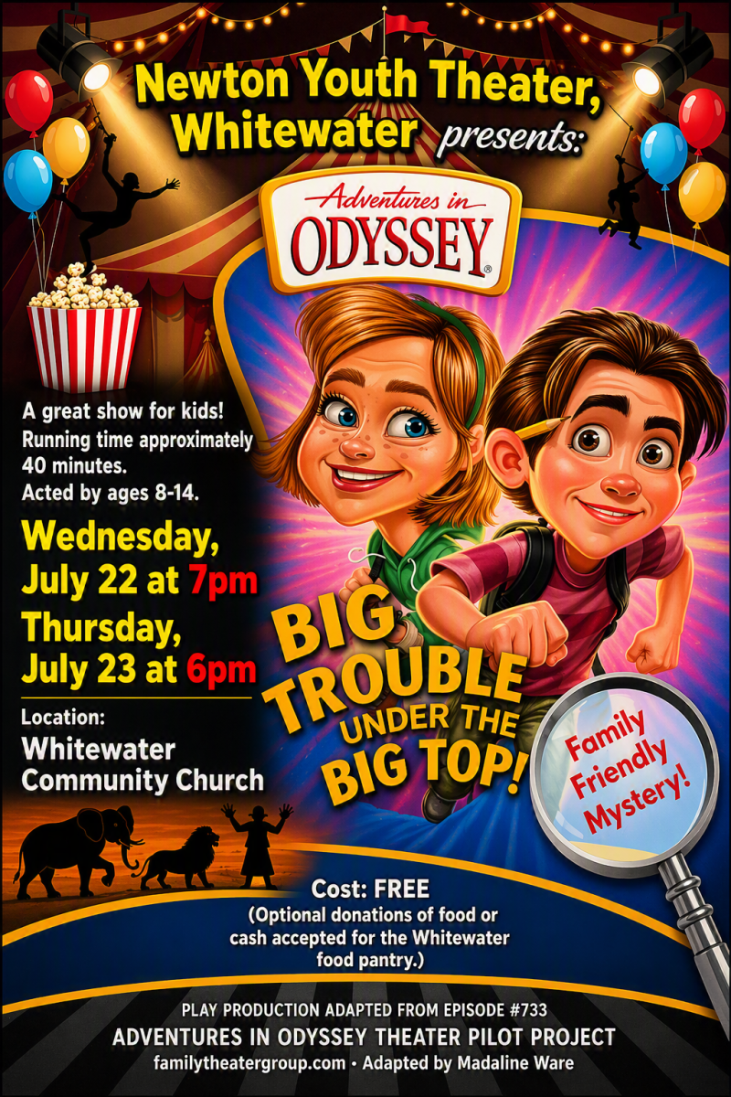 July 22 and 23 at Whitewater Community Church, Childrens Theater