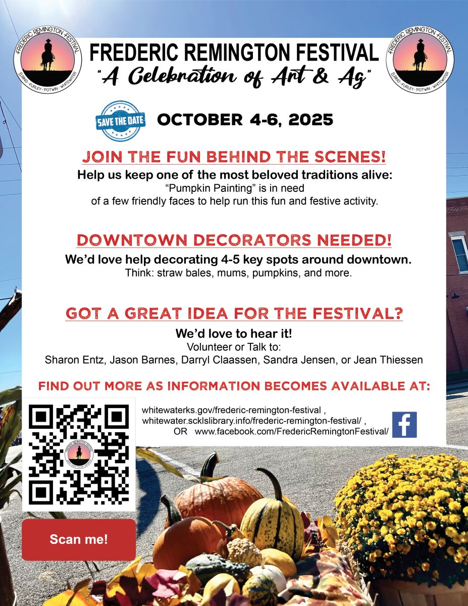 First flyer for 2025 Fred Fest asking for volunteers