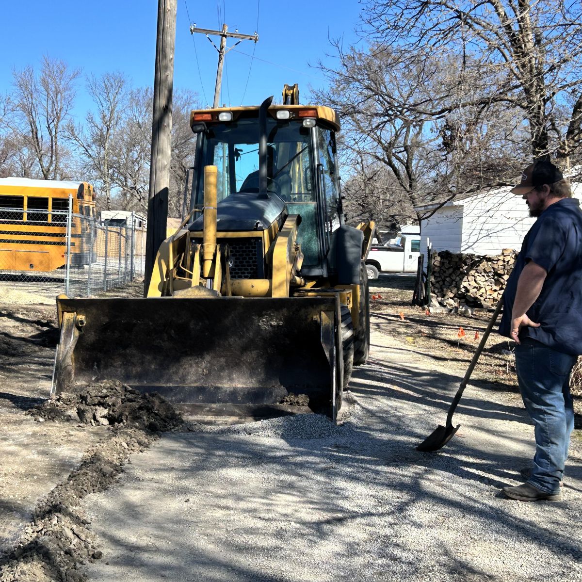 other end of "Jeeps Alley" getting work done