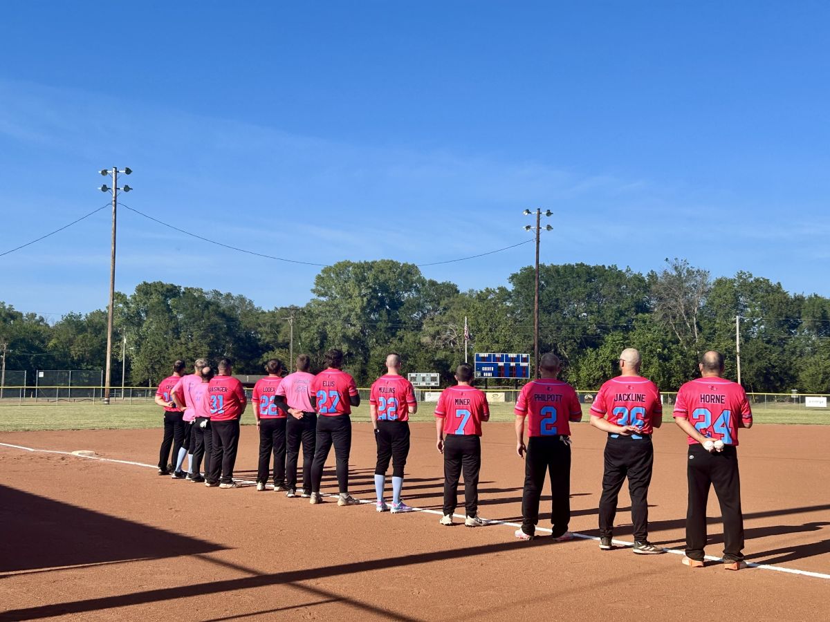 WIBL home team, Whitewater Rapids during the National Anthem