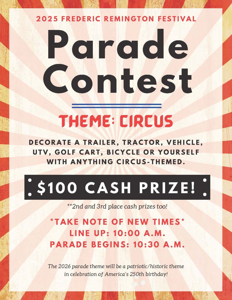 2025 theme announcement: CIRCUS; cash prizes for top 3 places and new parade time: lineup is 10AM parade begins: 10:30AM
