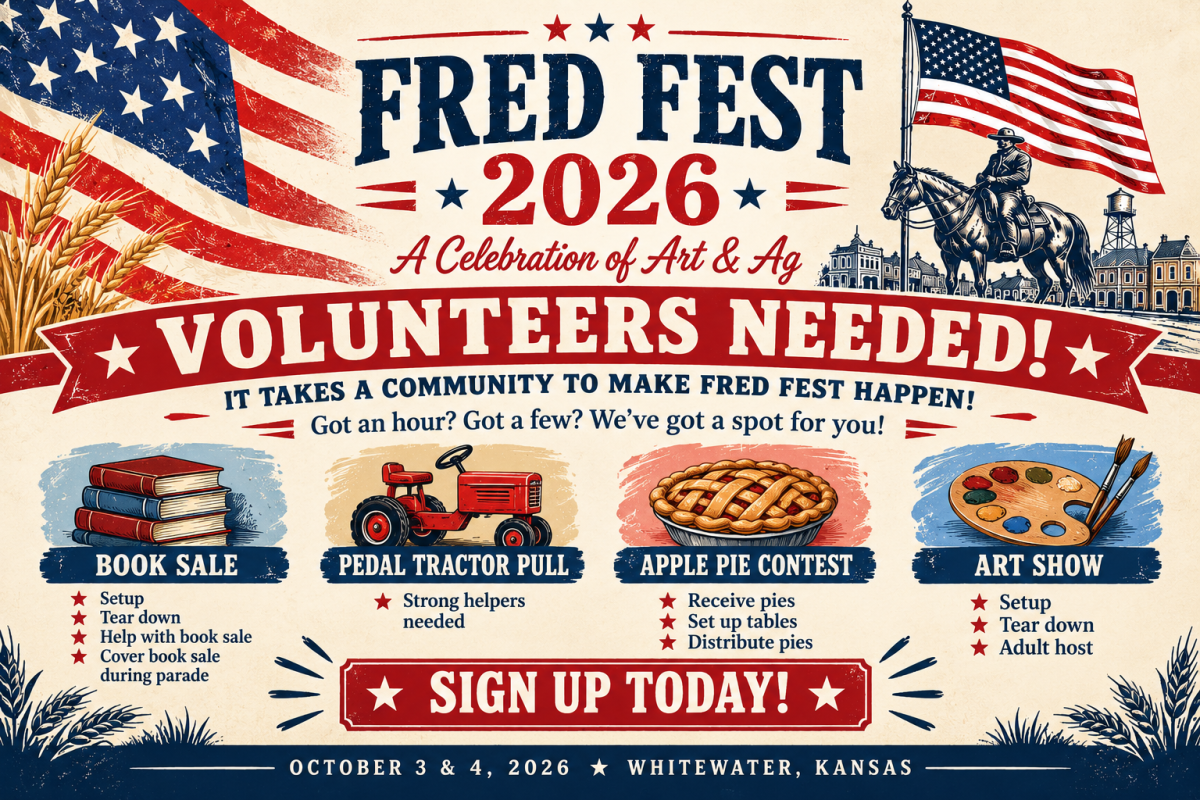 Volunteers Needed - Fred Fest 2026