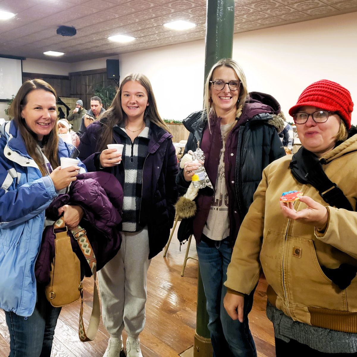 a group of ladies enjoying the evening