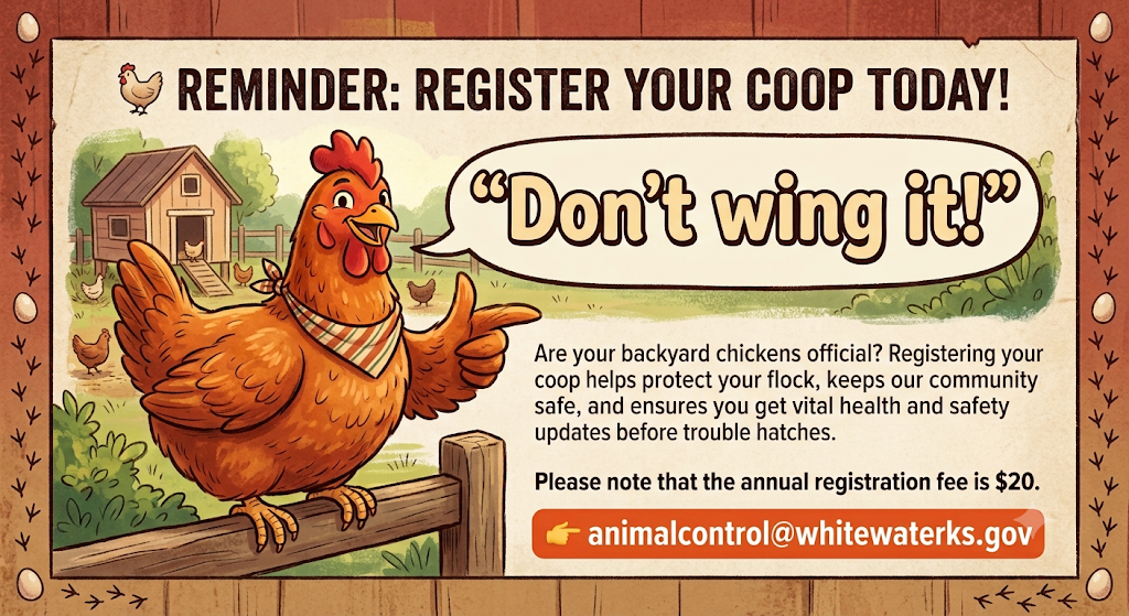 Annual Chicken Coop Registration $20