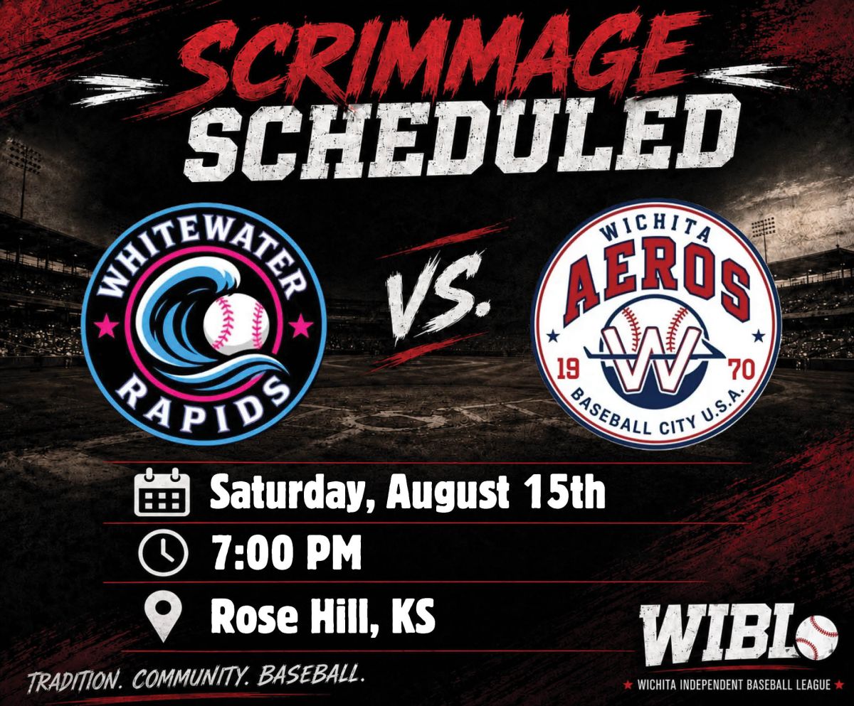 WIBL Scrimmage in Rose Hill, Rapids vs. Aeros, 7PM Saturday, Aug. 15