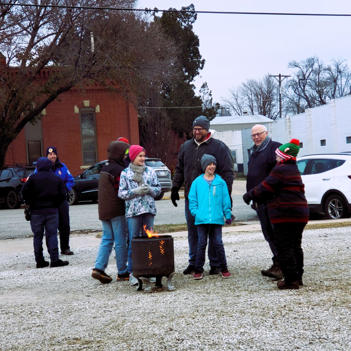 Smores Stations doubled as outdoor heating areas