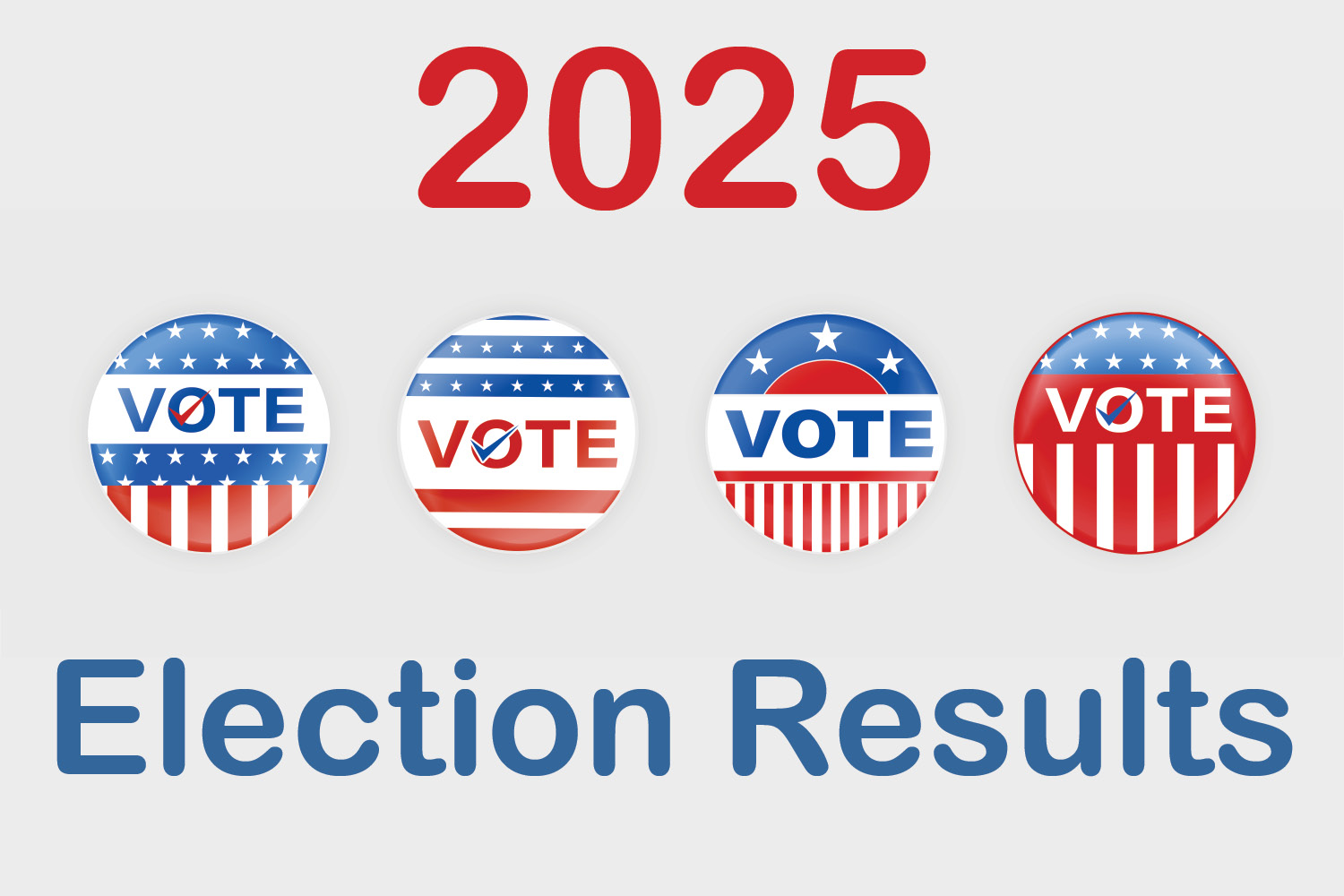 voting stickers - Election Results